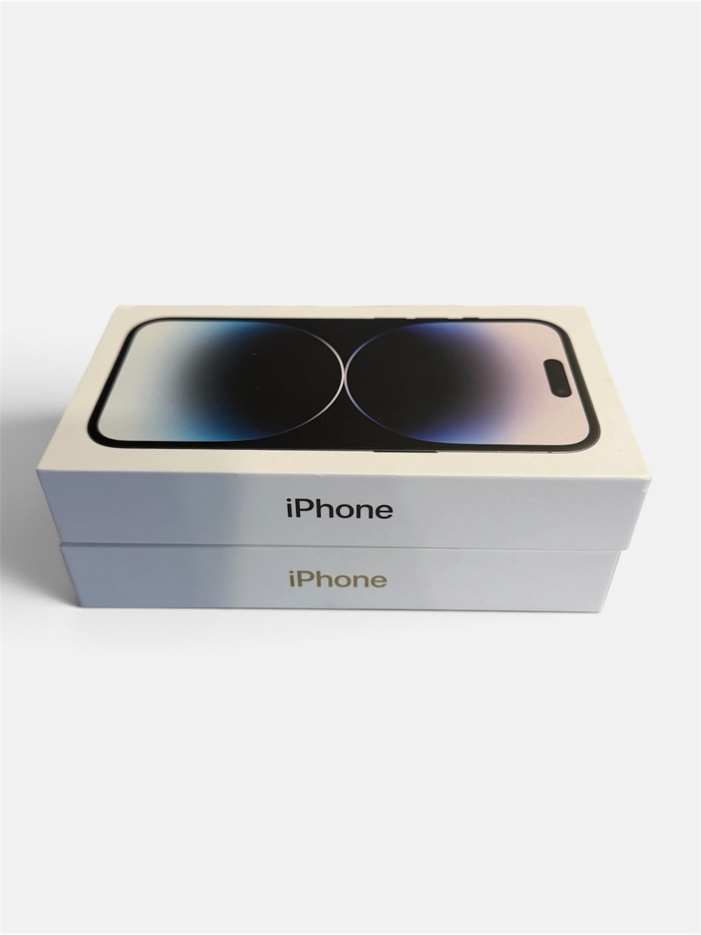 iPhone 14 Pro boxes empty